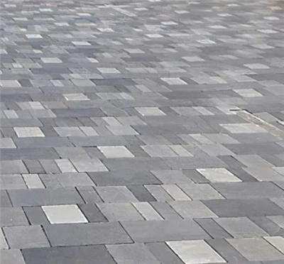 Brosten med knust granit sort granit mursten